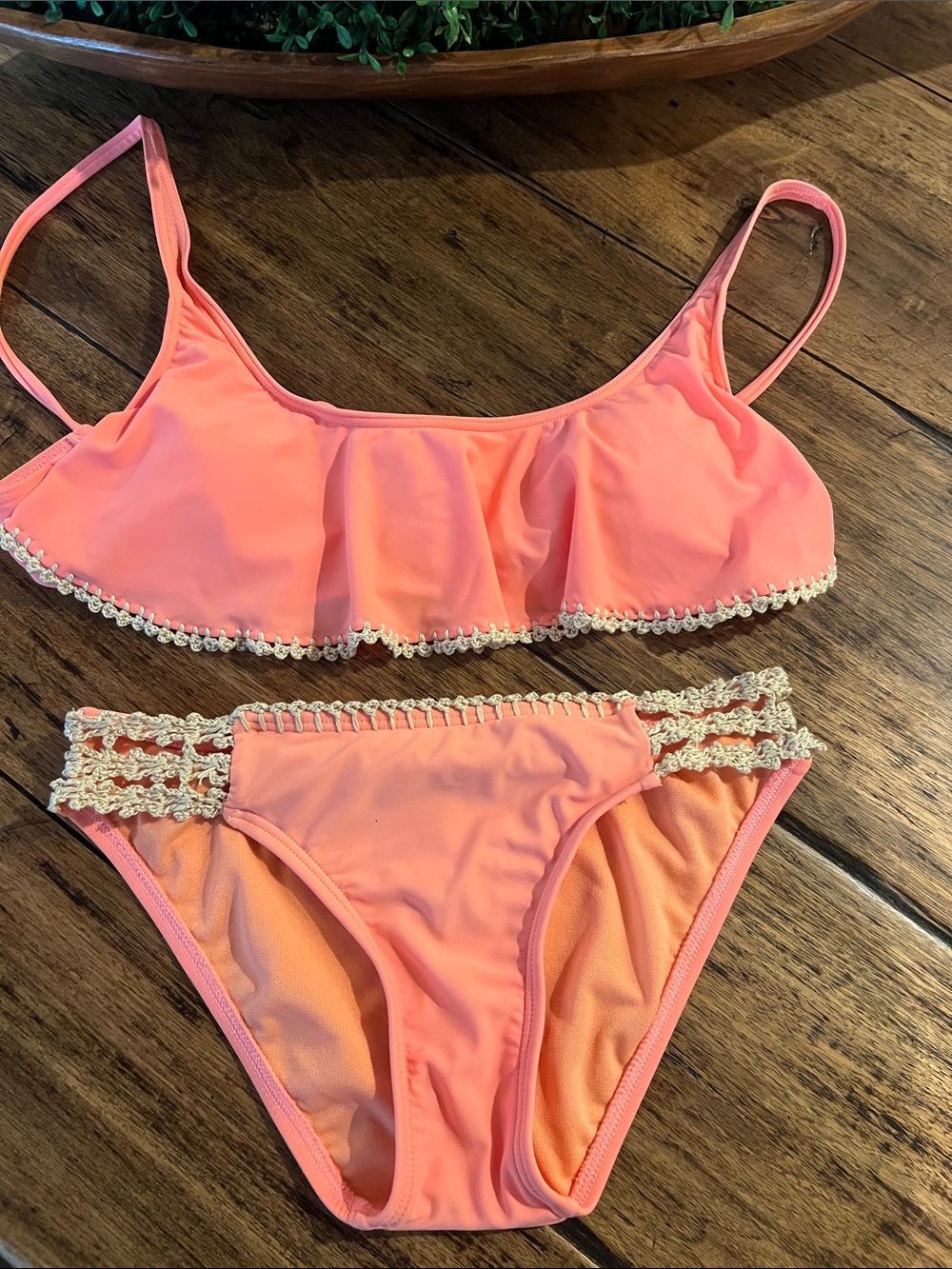 Bikini Lab Peach Bikini.  Size Small